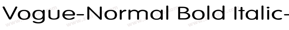 Vogue-Normal Bold Italic字体转换
